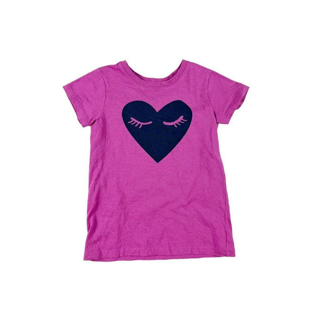 Tea Collection Eye Love You Graphic Purple Tee size 5
